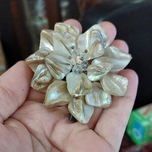 Mother Of Pearl Jewelry Findings Craft Art Flower